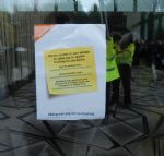Anti fracking Protest Manchester Airport